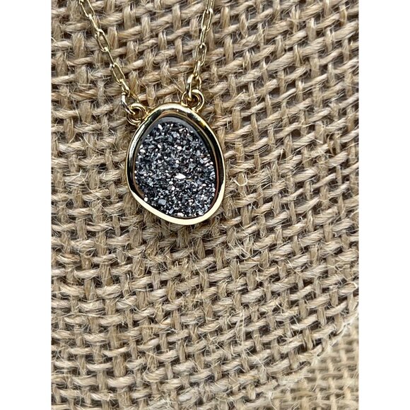 Baublebar Multi Layer Necklace Druzy Adjustable Chains 16" + 3" Extender - Picture 2 of 6